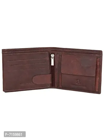 WildHorn Brown Leather Men's Wallet , Keychain and Pen Combo Set (GIFTBOXMIX)-thumb3