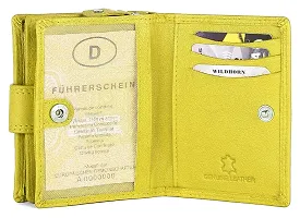 Carolina Ladies Leather Wallet Combo (Yellow)-thumb2