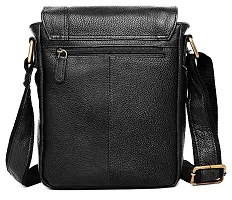WILDHORN reg; Leather 8.5 inch Sling Messenger Bag for Men I Multipurpose Crossbody Bag I Travel Bag with Adjustable Strap I IDIMENSION: L- 8.5inch H- 10.5inch W- 3inch-thumb4
