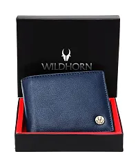 WildHorn Blue Antique Leather Wallet for Mens, New Blue Antique-thumb1