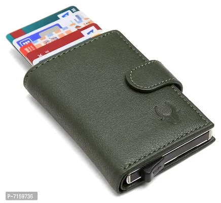 WildHorn Green Leather Men's Wallet and Card Holder (RAKHIGIFT1173)-thumb5