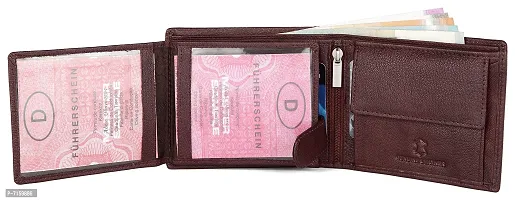 Oliver Maroon Leather Wallet and Classic Belt Combo for Men (Maroon)-thumb4