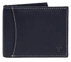 Navy Blue Leather Wallet and Belt Combo for Men (Navy Blue)-thumb1