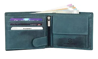 WildHorn Blue Leather Men's Wallet and Card Case (WH1173)-thumb2