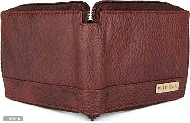 WILDHORN Brown Leather Men's Wallet (1955)-thumb5