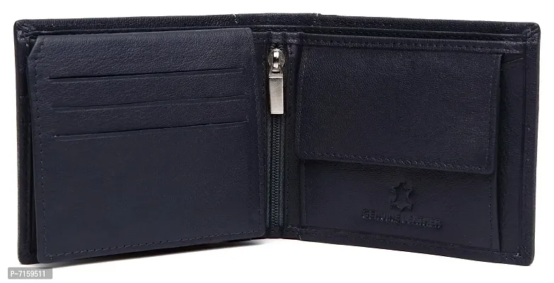 WILDHORN Blue Leather Wallet for Men I Everyday Wallet-thumb5