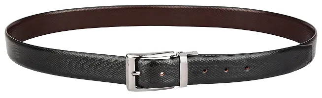 WILDHORN Reversible Formal Leather Belt for Men | Color- Black  Brown | 48 inches length || Waist upto 44 inches I-thumb2