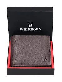 WILDHORN Wildhorn India Carob Brown Leather Men's RFID Wallet (WH1173)-thumb1