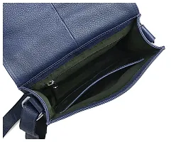 WILDHORN Leather Messenger Bag for Men (Blue)-thumb4