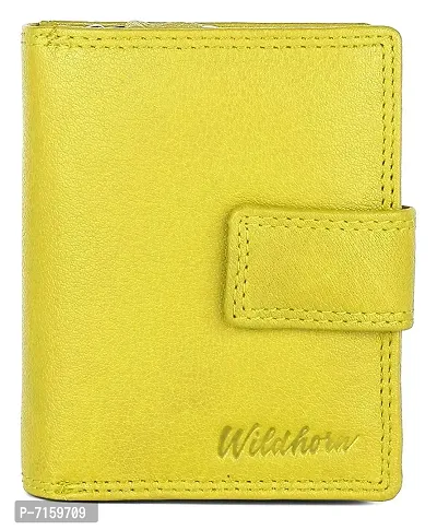 Carolina Ladies Leather Wallet Combo (Yellow)-thumb2