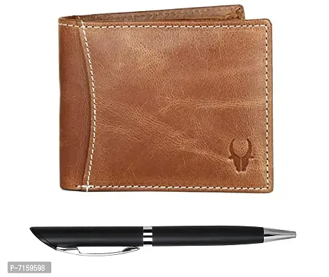 WildHorn Mens Leather Wallet Gift Set Combo I Gift Hamper for Men (Tan-2)