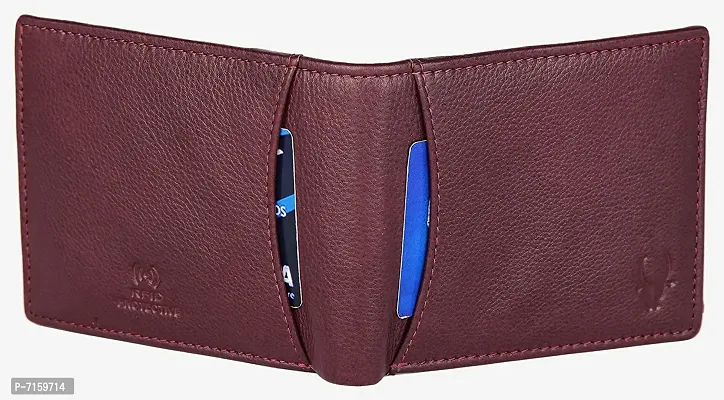 WILDHORN Leather Belt Wallet Combo for Men | Leather Gift Hamper I Gifts for Men (Free Size, Maroon 2)-thumb4