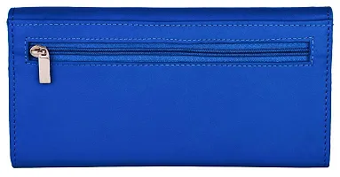 WILDHORN Wildhorn India Blue Leather Women's Wallet (WHLW1000)-thumb4