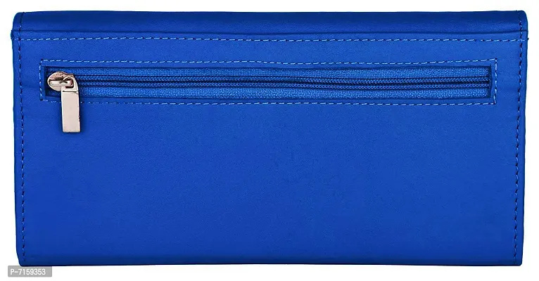 WILDHORN Wildhorn India Blue Leather Women's Wallet (WHLW1000)-thumb5