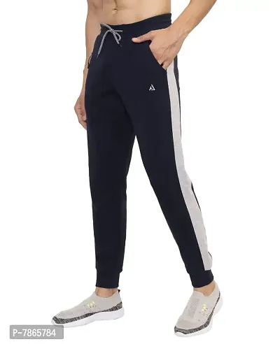 AVOLT Cotton Track Pants for Men I Slim Fit Athletic Running Workout Pants-thumb0