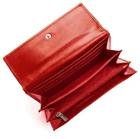 Wildhorn Women's Leather Wallet (Red)-thumb2