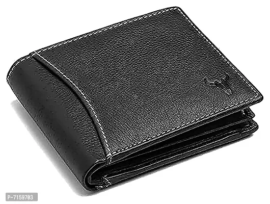 NAPA HIDE Black Leather Men's Wallet (NPH)-thumb0