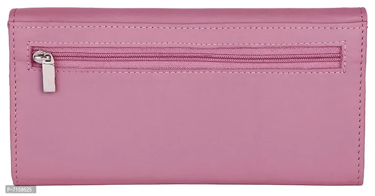 WILDHORN Ladies Leather Wallet (Pink)-thumb4