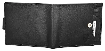 WILDHORN Leather Belt Wallet Combo for Men | Leather Gift Hamper I Gifts for Men (Free Size, Black)-thumb3