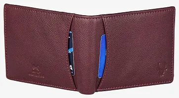 WILDHORN Formal Reversible Leather Belt Wallet Combo for Men I Gift Hamper I Gifts for Men (Free Size, (iv) Reversible Belt Maroon Wallet)-thumb3