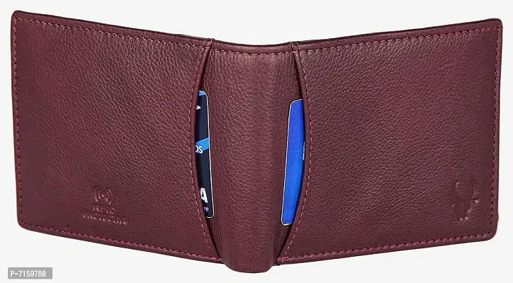 WILDHORN Formal Reversible Leather Belt Wallet Combo for Men I Gift Hamper I Gifts for Men (Free Size, (iv) Reversible Belt Maroon Wallet)-thumb4