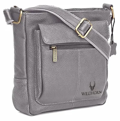 WILDHORN Leather Sling Messenger Bag for Mens