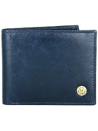 WildHorn Blue Leather Men's Wallet , Keychain and Pen Combo Set (GIFTBOXMIX)-thumb1