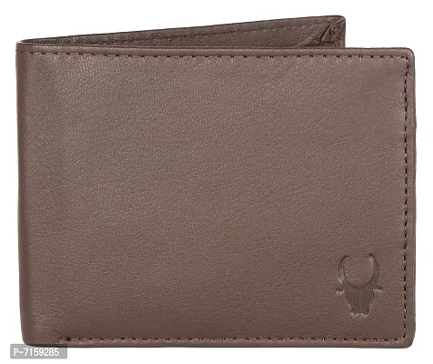 WildHorn RFID Protected Leather Men's Wallet (Brown)-thumb2