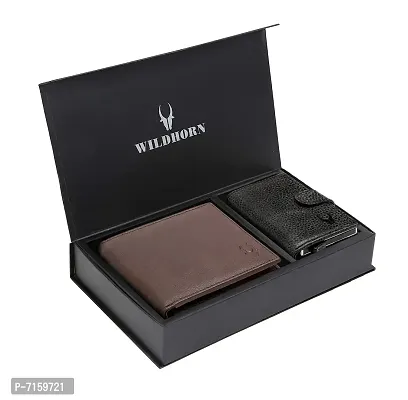 WildHorn Brown Leather Men's Wallet and Card Holder (RAKHIGIFT1173)-thumb0