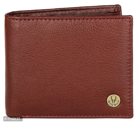 WildHorn Maroon Leather Wallet for Men I Top Grain Wallet, New Bombay Brown-thumb0