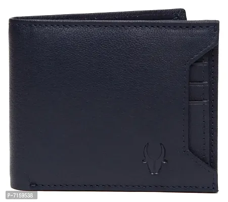 WILDHORN Oliver Blue Leather Wallet for Mens-thumb2