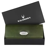 WILDHORN Wildhorn India Green Leather Women's Wallet (WHLW1000)-thumb1