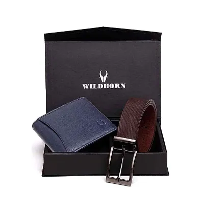 WILDHORN Gift Hamper for Men - Leather Wallet and Belt Mens Combo Gift