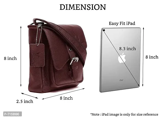 Buy Wildhorn Leather 9 Inch Sling Bag For Men I Multipurpose Crossbody Bag  I Travel Bag With Adjustable Strap I Dimension: L- 8 Inch H- 9 Inch W- 3  Inch (maroon) Online