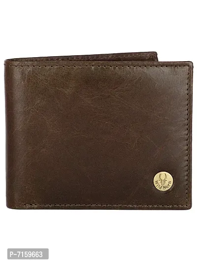 WILDHORN Wildhorn India Brown Leather Men's Wallet (WH2050)-thumb3