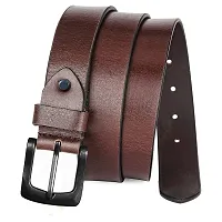 WILDHORN Leather Belt Wallet Combo for Men | Leather Gift Hamper I Gifts for Men (Free Size, Brown)-thumb4