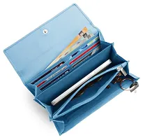 WILDHORN Ladies Leather Wallet (Carolina Blue)-thumb2