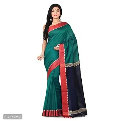 Bengal Handloom Terchi Sico Deep Golden Colour Saree-thumb0