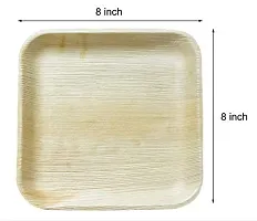 Leaf Tree Disposable Square Plates Dinner Biodegradable Eco Friendly Organic for Birthday Wedding Party Plates 8X8 Inch (50)-thumb3