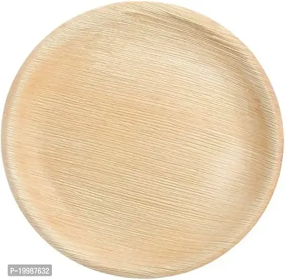 Leaf Tree Export Quality Plates Disposable Round Plates Areca Palm Leaf Plate 8 Inch for Party Birthday Wedding (50)