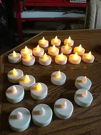 X Pulse 12 Pcs Flameless and Smokeless Decorative Acrylic Candles Transparent Led Tea Light Candle for Gifting, House, Diwali, Christmas, Festival, Events Decor Candles (12 Pieces)-thumb1