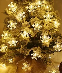 X Pulse Snowflake LED Curtain Lights for Christmas, Diwali, Wedding, Window, Festive, 2.5 m, (6+6, Pack of 1) Warm White Light, Diwali Lights, Lights for Diwali-thumb3