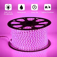 X Pulse Rope(Strip) Light with Adapter,Waterproof (Diwali Light,Home Decoration,Christmas,Festival Light (5 Meter, Pink)-thumb1
