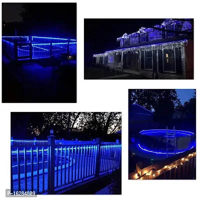 X Pulse Rope(Strip) Light with Adapter,Waterproof (Diwali Light,Home Decoration,Christmas,Festival Light (5 Meter, Blue)-thumb3