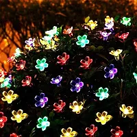 X Pulse Silicone Blooming Flower 3 Meter, 14 LED Fairy String Series Lights for Festival Home Decoration, Plug-in (Multicolor, Pack of 1)-thumb2