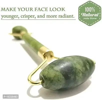 X Pulse Facial Massager Jade Roller  Gua Sha Tool Natural Himalayan Stone for Face Neck Healing Skin Wrinkles  Serum Application-thumb4