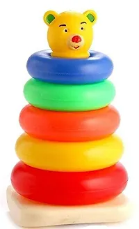 X Pulse 5 Rings with Junior Smiley Stacking Play Set Toy Best Gift for Boys and Girls  (Multicolor)-thumb2