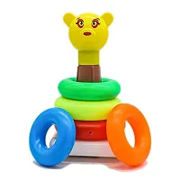 X Pulse 5 Rings with Junior Smiley Stacking Play Set Toy Best Gift for Boys and Girls  (Multicolor)-thumb1