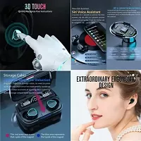 X Pulse M10 Bluetooth 5.1 Wireless Earbuds Touch Waterproof IP7X LED Digital Display Bluetooth Headset  (Black, In the Ear)-thumb3