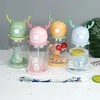 x pulse Deer horns for kids Drinking Water Bottles / Character Motifs / Cute Characters 600 ml Water Bottle  (Set of 1, Multicolor)-thumb2